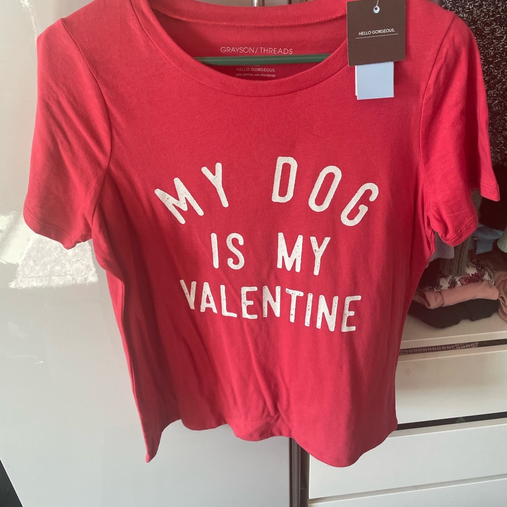 Grayson Threads Red 'My Dog is My Valentine' Tee